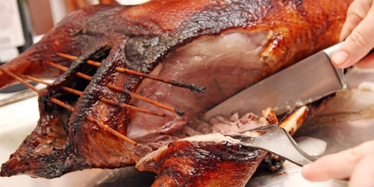 Gefüllte Weihnachtsgans vom Pelletgrill Bob Grillson